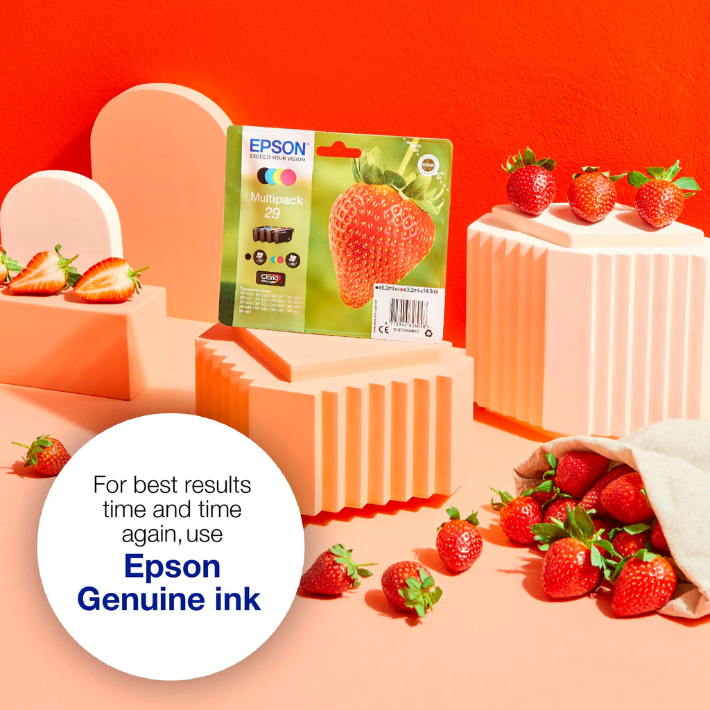 Epson 29XL Cyan Strawberry High Yield Genuine, Claria Home Ink