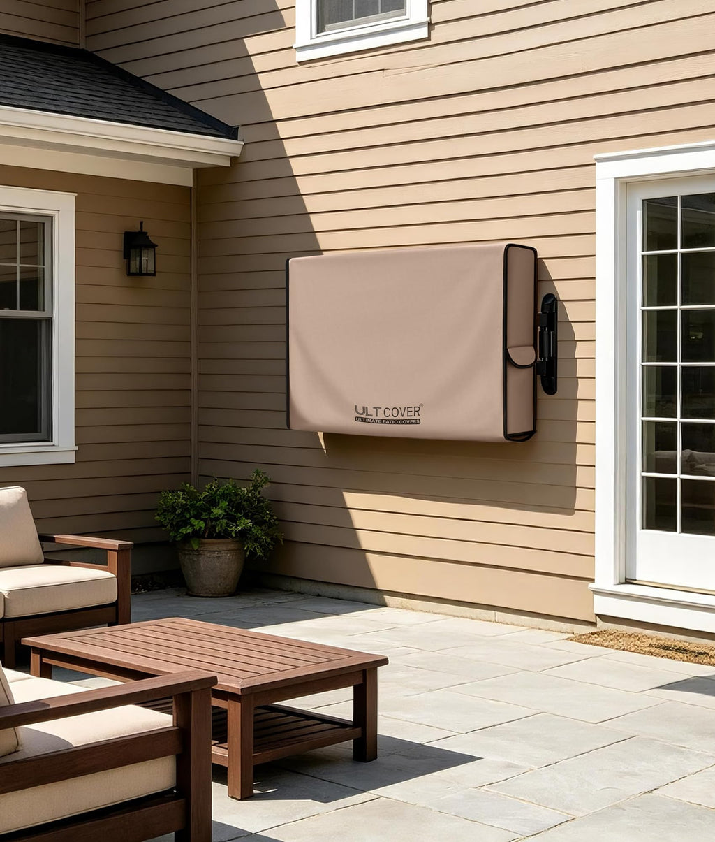 ULTCOVER Waterproof Outdoor TV Cover 55-59 inch, Black
