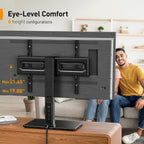 Perlegear Universal Swivel TV Stand Base for 32–70 inch TVs to 99lbs
