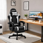 Gaming Chair for Adults, Upgraded Ergonomic Gamer Chair, Arctic Black