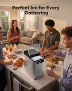 Nugget Ice Maker Countertop 40Lbs/24H Soft Chewable Ice Machine