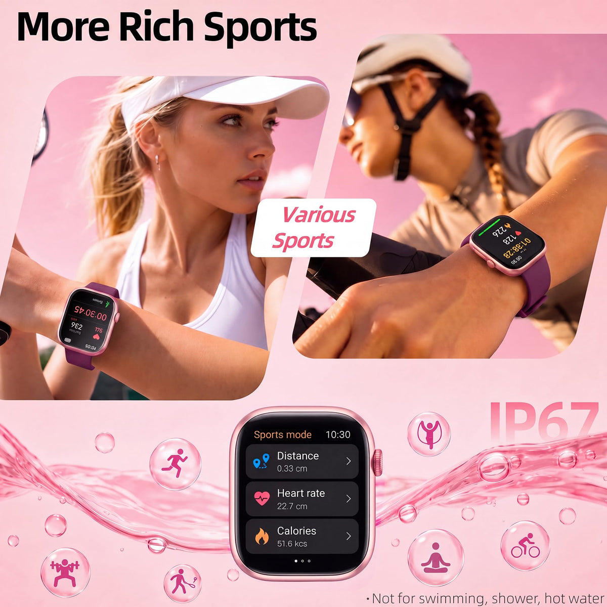 Smart Watch for Women, Bluetooth Answer/Make Calls, 1.83"HD Screen