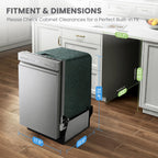 COMFEE' 18 Inch Built-in Dishwasher, Energy Star & NSF, Stainless Steel Tub