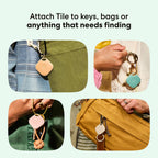Life360 Tile - Bluetooth Tracker, Keys Finder and Item Locator for Keys, Bags and More. Phone Finder. Both iOS and Android Compatible. 1-Pack (Black)