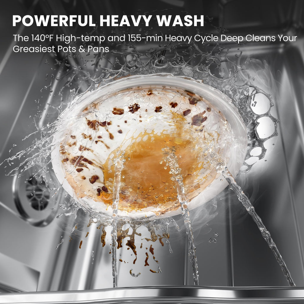 COMFEE' 18 Inch Built-in Dishwasher, Energy Star & NSF, Stainless Steel Tub