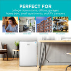 BLACK+DECKER 2.5 Cu. Ft. Compact Refrigerator, BCRK25V, Stainless Look