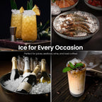 Kismile Nugget Ice Maker Countertop, 35 lbs/Day, Stainless Steel