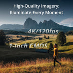 DJI Osmo Pocket 3 Creator Combo, Vlogging Camera with 1'' CMOS & 4K/120fps