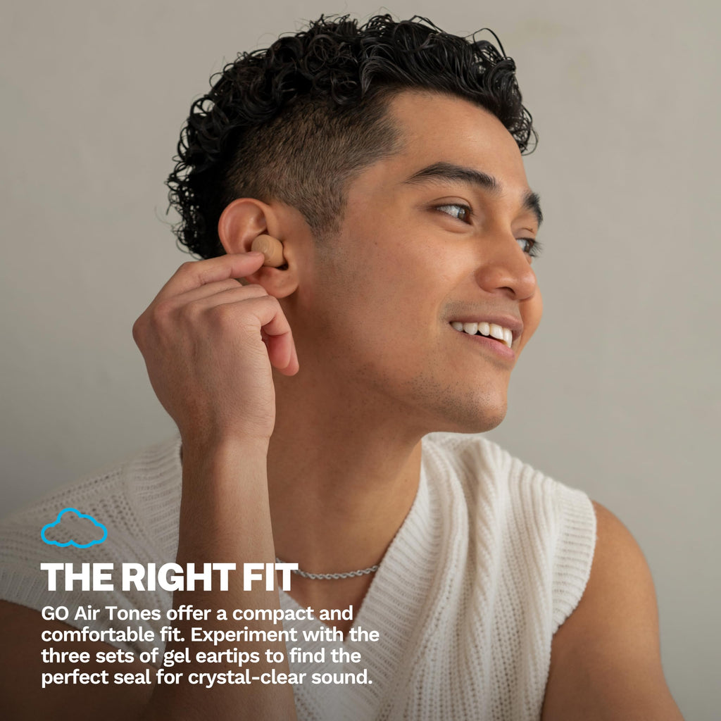 JLab Go Air Pop+ Earbuds, Dual Connect, EQ3 Sound, Black