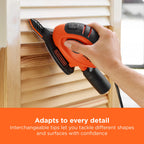 BLACK+DECKER Mouse 55W Detail Sander, BEW230-GB