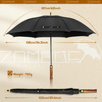 ZOMAKE Golf Umbrella Windproof and Rainproof Large
