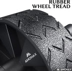 Amonax Convertible Ab Wheel Roller with Large Knee Mat for Core Abs Rollout