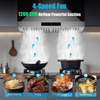 42 inch Range Hood Under Cabinet 1200 CFM Stainless Steel Stove Vent Hoods