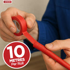 Status IONOS Red PVC Tape, 33 metres, Pack of 1