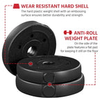 Yaheetech 30KG/25KG/20KG/15KG Adjustable Dumbbells Weight Set for Men/Women