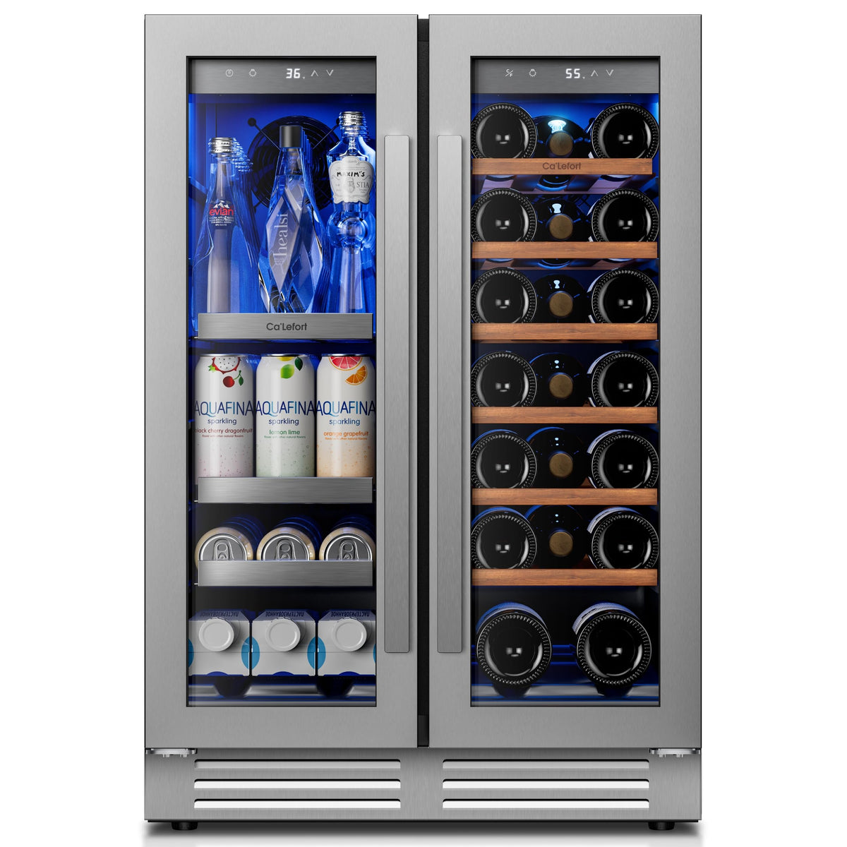 Ca'Lefort 48 Inch Wine & Beverage Refrigerator, 200 Can and 46 Bottle