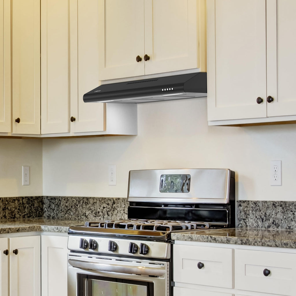 CIARRA Range Hood 30 Inch Under Cabinet Ductless Stainless Steel
