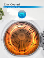 BLACK+DECKER 2.65 Cu. Ft. Portable Dryer, 8.8 lb. Capacity, BCED26, White