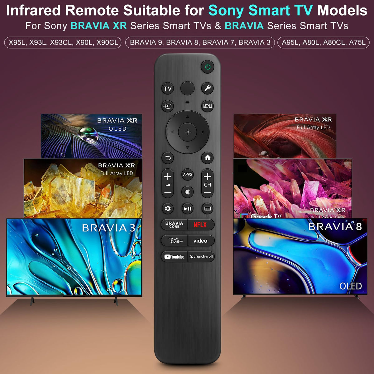 【2-Pack】 for Roku TV Remote,Replacement for TCL,ONN, Hisense Roku TVs