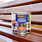RustinsQuick Dry Poly Varnish Satin Clear 500ml -Tough, Water-Based Clear Finish in Gloss, Matt or Satin; Durable Protection for Interior Wood, Furniture and Floors