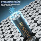 POWEROWL 60-Pack AAA Alkaline Volt Batteries, 10-Year Shelf Life