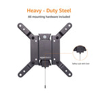 Amazon Basics Full Motion Articulating TV Wall Mount with Tilt Swivel, Extends 16 inches, VESA 200x200, for 12" to 40" TVs, 40 lbs, Black