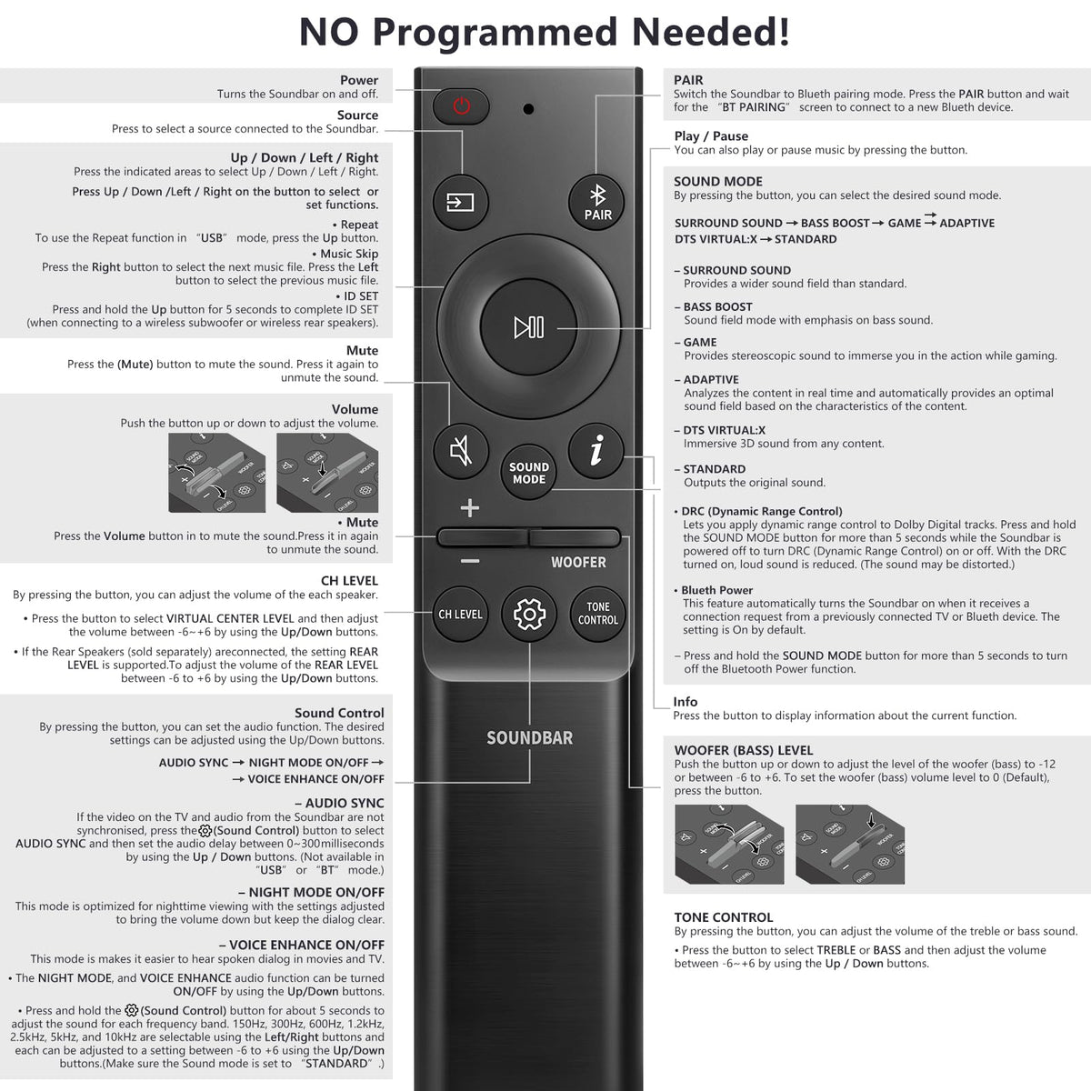 Replacement for Apple-TV-4K-Remote, Remote Control for Apple TV 4K/HD