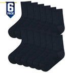 A2Z 4 Kids Boys Girls Cotton Rich Plain Ankle School Socks 6 Pack Age 2-14