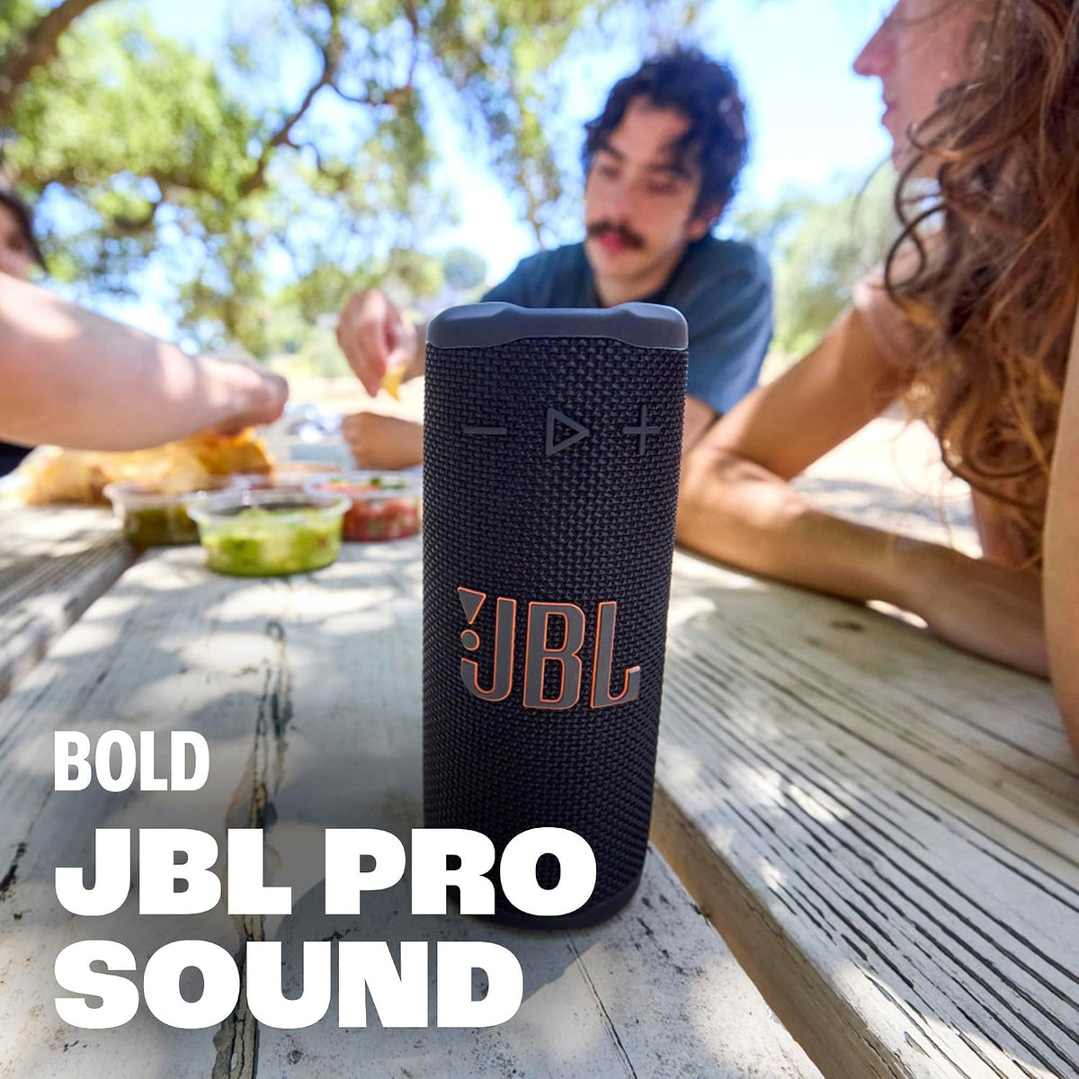 JBL Grip Portable Bluetooth Speaker, Waterproof, Ambient Light - Red