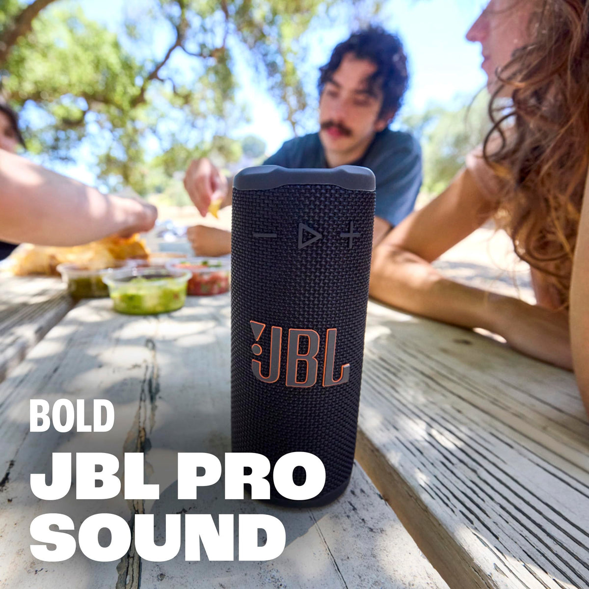 JBL Grip Portable Bluetooth Speaker, Waterproof, Ambient Light - Red