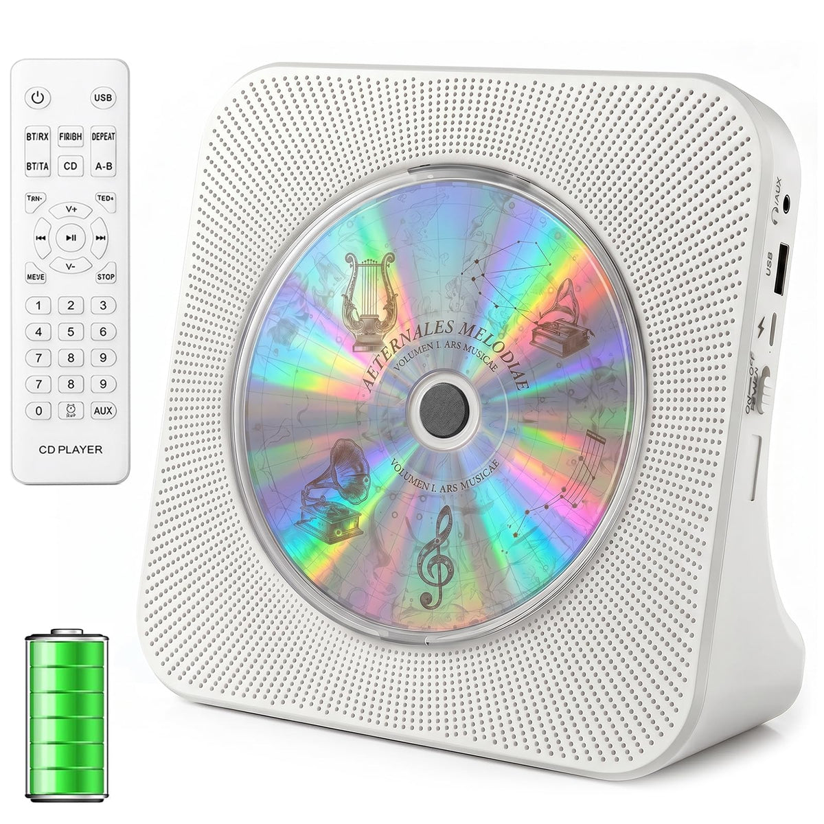 Gueray CD Player Portable Bluetooth Desktop CD Players for Home