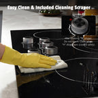 2 Burner Electric Cooktop 110V, 2000W, 24" Countertop & Built-in
