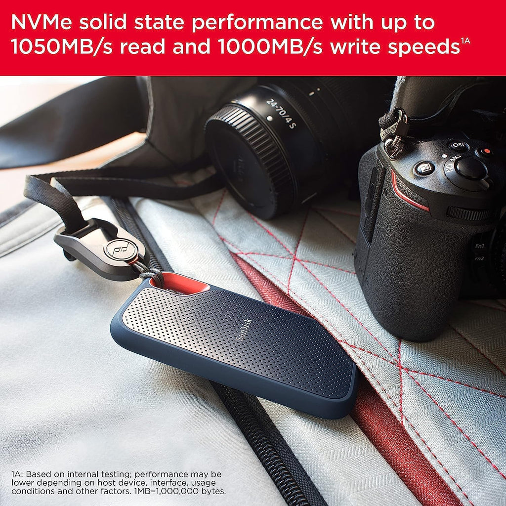 SanDisk Extreme Portable SSD 1TB - Up to 1050MB/s Read Speeds (Older Model)