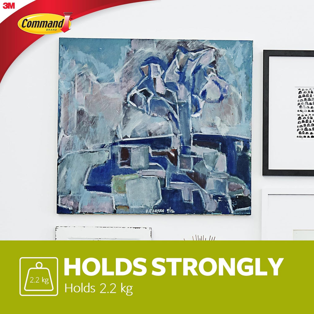 Command Large Canvas Hanger, White, 1 Hook and 2 Adhesive Strips