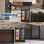 Mini Beverage Refrigerator Cooler -Small Beverage Fridge 1.4cu.ft