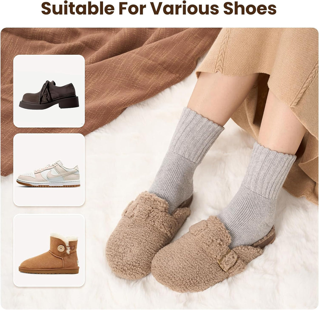 Niorasen Women's Thermal Socks, 3 Pairs Full Cushioned, Cosy Gift Winter