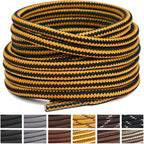 Stepace 2 Pairs Round Heavy Duty Boot Laces for Hiking and Work Boots