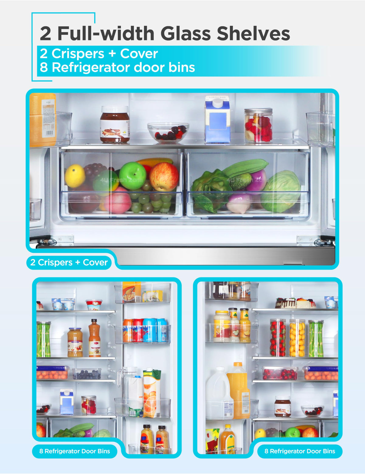 BLACK+DECKER 14 Cu. Ft. Convertible Freezer Refrigerator, Upright Freezer with Glass Shelves, ENERGY STAR rated, Frost Free, BUC1400XB, Black