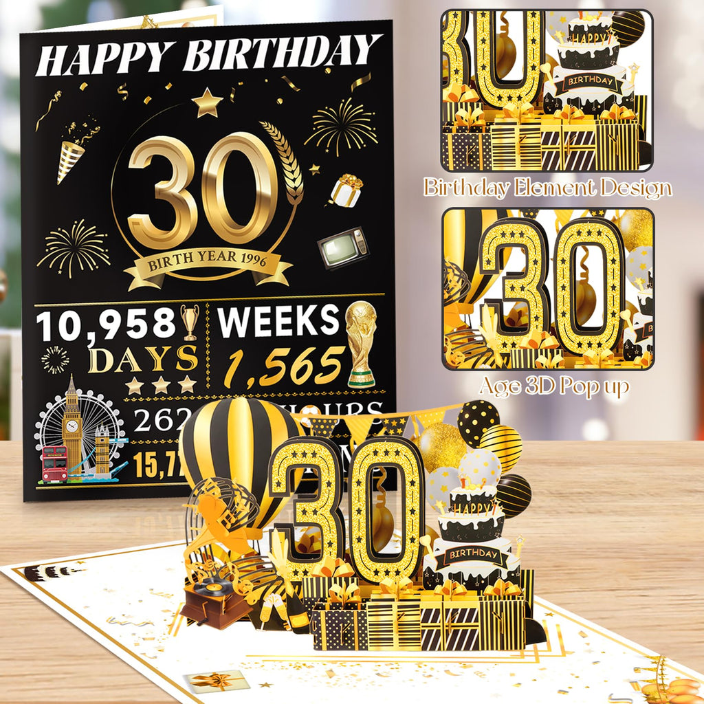 16th Birthday Card for Girl Boy Son Daughter, Big Pop Up 16th Birthday Cards for Grandson Granddaughter, Back In 2010 Funny 16 Year Old Birthday Decorations
