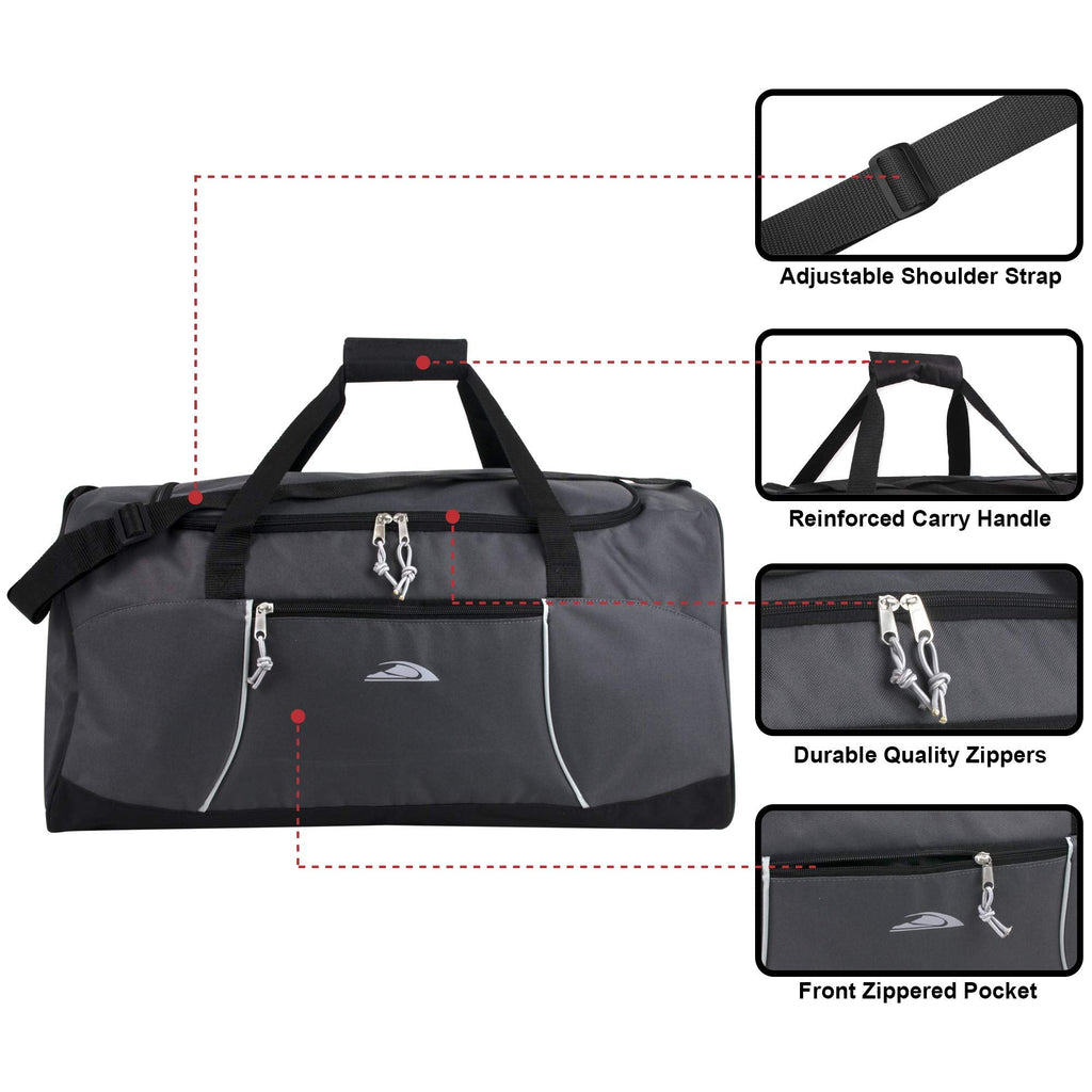Trail maker 55 Liter, 24 Inch Lightweight Canvas Duffle Bags for Men & Women For Traveling, the Gym, and as Sports Equipment Bag/Organizer
