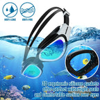 Winline Adult Swimming Goggles,Open Water Goggles Swimming Anti Fog UV Protection No Leakage Clear Vision Easy to Adjust for Adults Men Women Teenagers