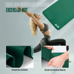 XN8 Sports Yoga Mat 10mm & 15mm Thick NBR Exercise Mat with Carry Strap
