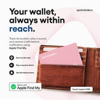 SPOTMINDERS Apple MFi Certified Wallet Tracking Card Black 4-Pack Travel Gifts for Him Works with Apple Find My Rechargeable Tracker IP68 Waterproof 0.07" Slim iPhone Item Finder for Luggage Passport