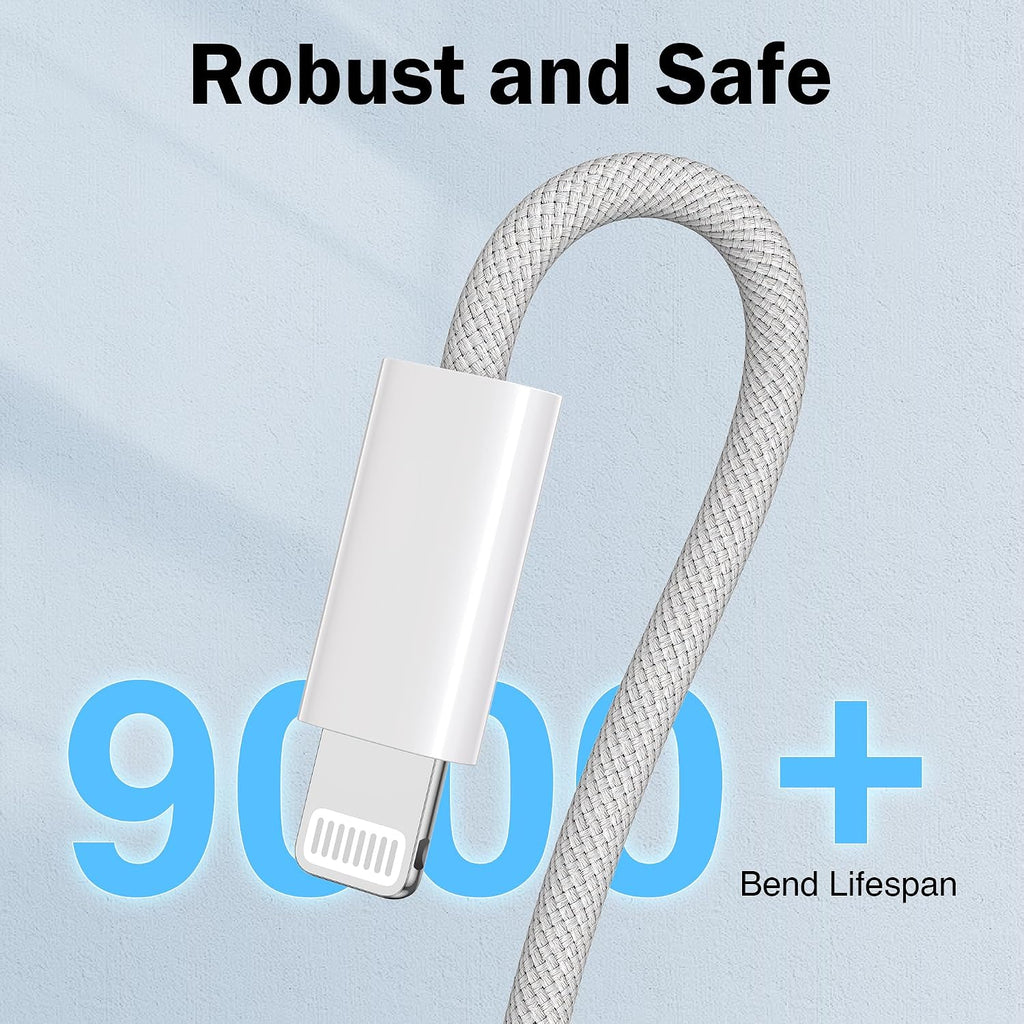 NIBIKIA iPhone Charger Cable 2Pack 1M [Apple MFi] USB to Lightning Cable