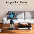 AIRTHEREAL Portable Range Hood with Rechargeable Battery, 3-Speed Suction