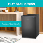 BLACK+DECKER 2.5 Cu. Ft. Compact Refrigerator, BCRK25V, Stainless Look