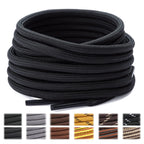 Stepace 2 Pairs Round Heavy Duty Boot Laces for Hiking and Work Boots