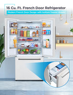 BLACK+DECKER 14 Cu. Ft. Convertible Freezer Refrigerator, Upright Freezer with Glass Shelves, ENERGY STAR rated, Frost Free, BUC1400XB, Black
