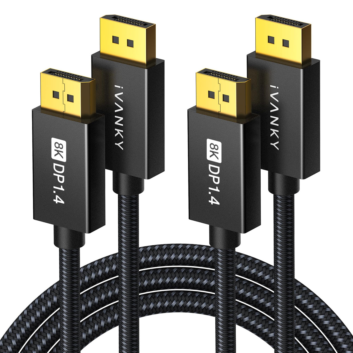 IVANKY VESA Certified 8K DisplayPort Cable 1.4, 6.6ft DP Cable Supports HDR