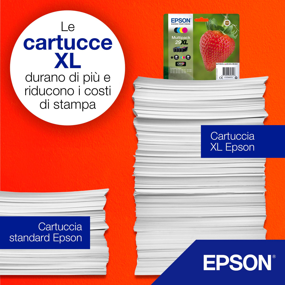 Epson 29XL Cyan Strawberry High Yield Genuine, Claria Home Ink
